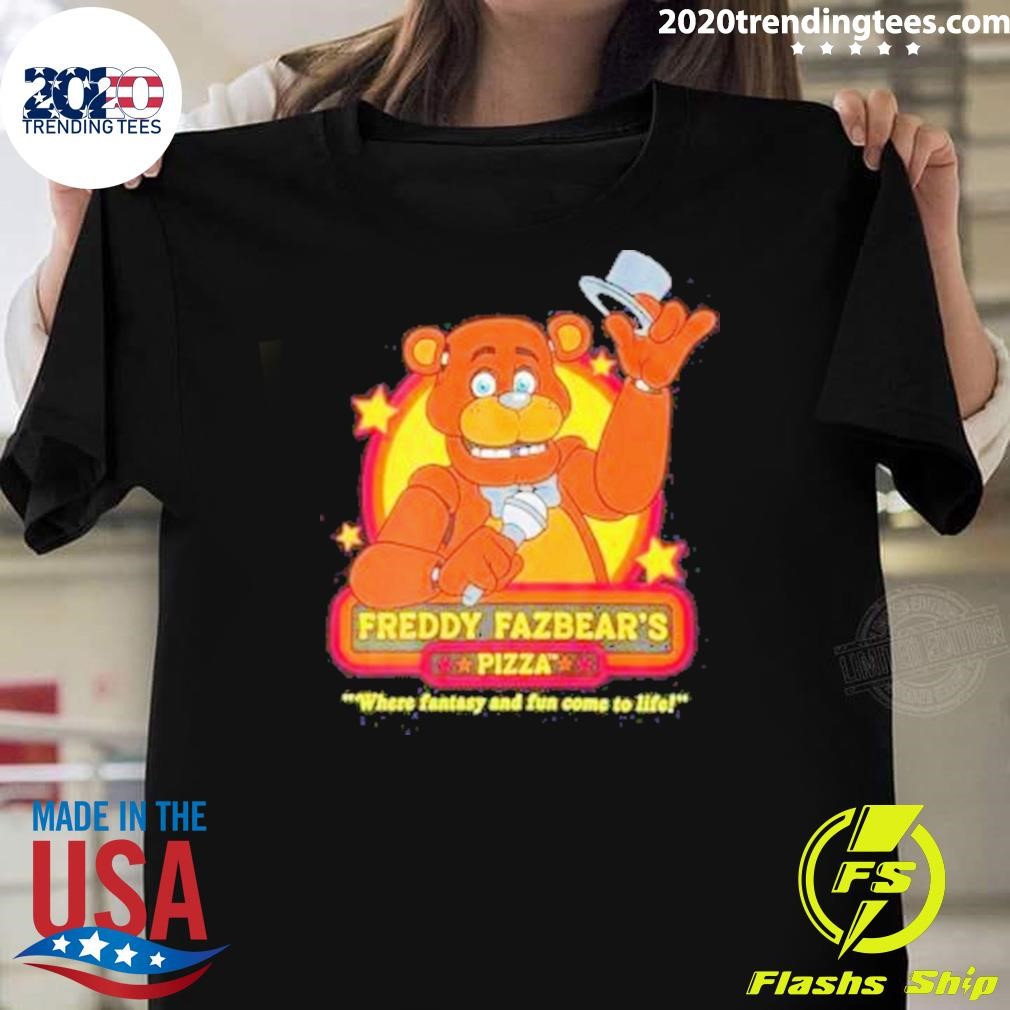 Official Jonnyblox Five Nights At Freddy’s Freddy Fazbear’s Pizza 2024 T-Shirt