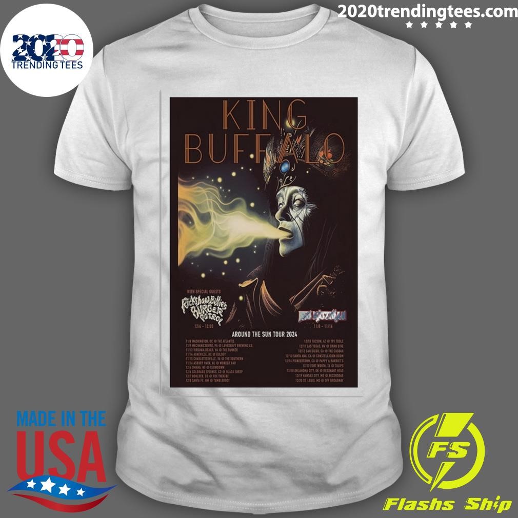 Official King Buffalo Around The Sun Tour 2024 T-shirt