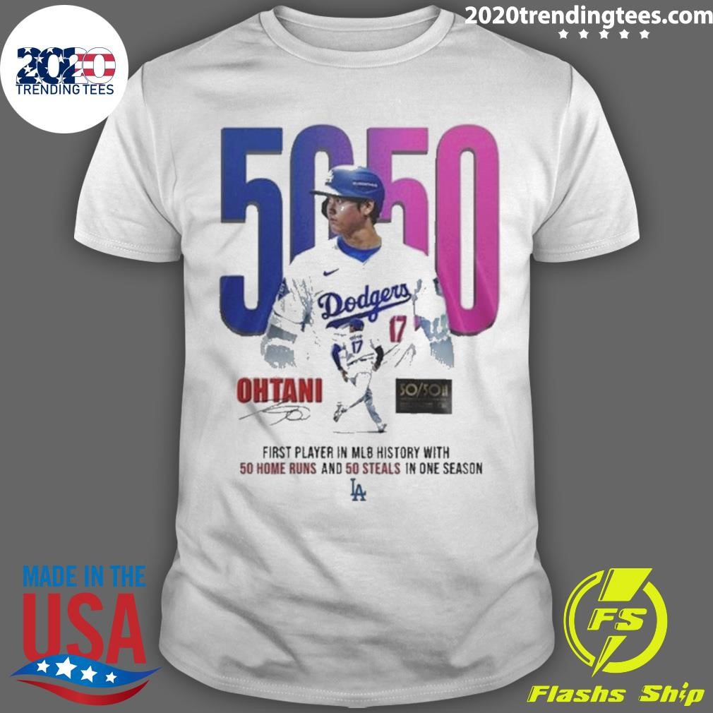 Official Los Angeles Dodgers Shohei Ohtani Homeruns and Steals 2024 T-shirt