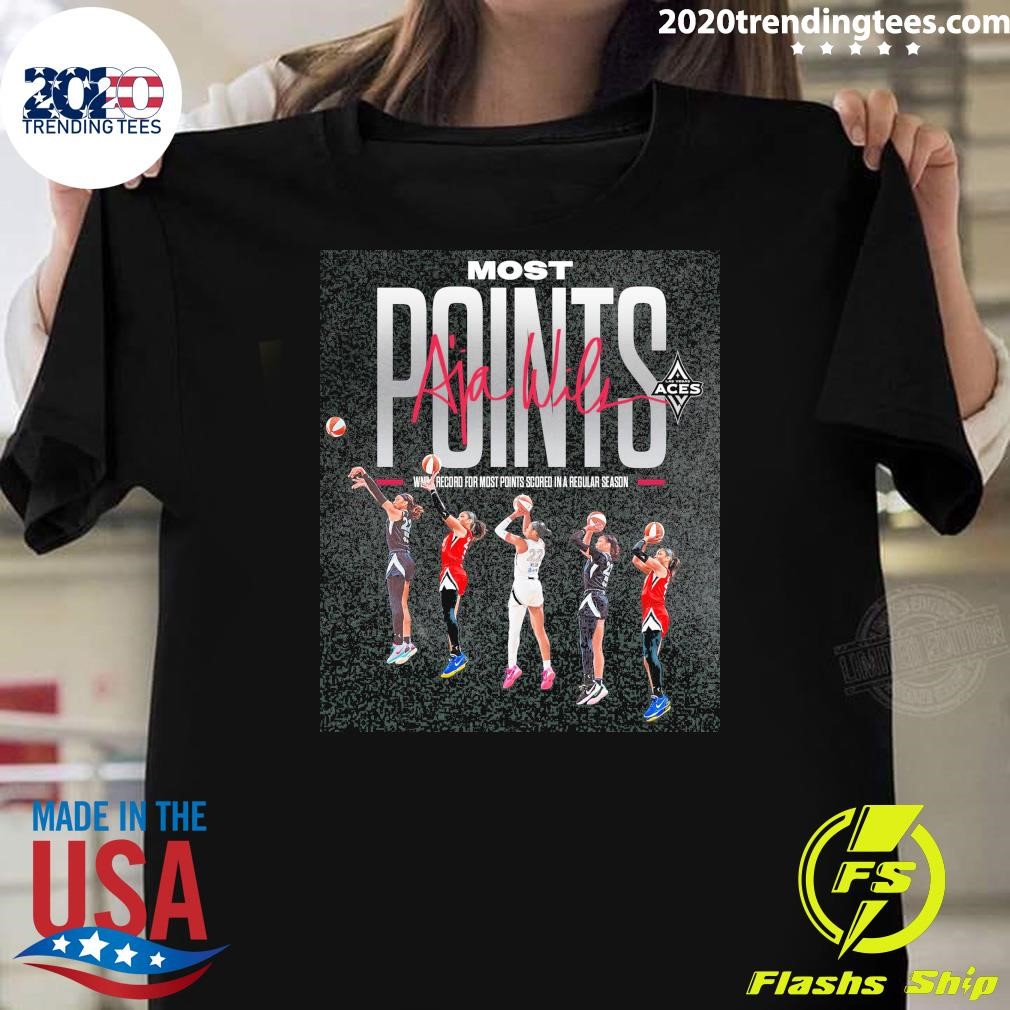 Official Most Points Wnek Record For Most Points Scored In A Regular Season T-shirt