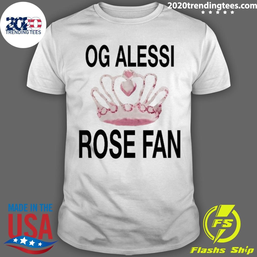 Official Og Alessi Rose Fan Tee T-shirt