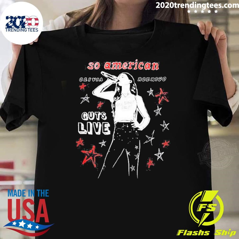 Official Olivia Rodrigo So American Guts Live Tour T-shirt