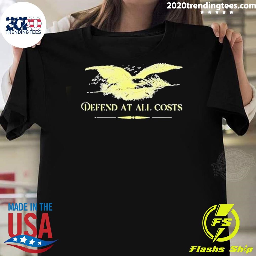 Official Patriotic Democracy Military Defend Eagle With Flag 2204 T-shirt