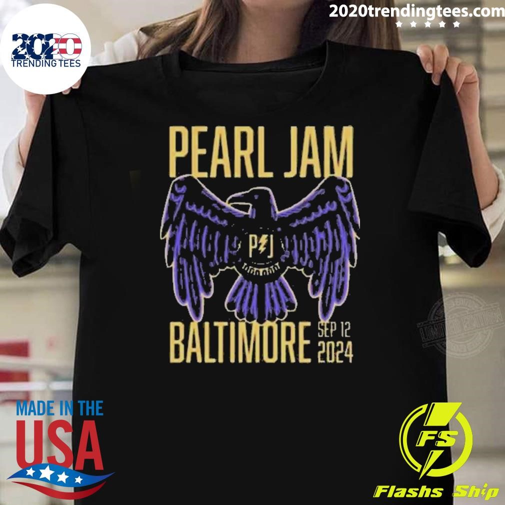 Official Pearl Jam Dark Matter World Tour 2024 Merch T-shirt