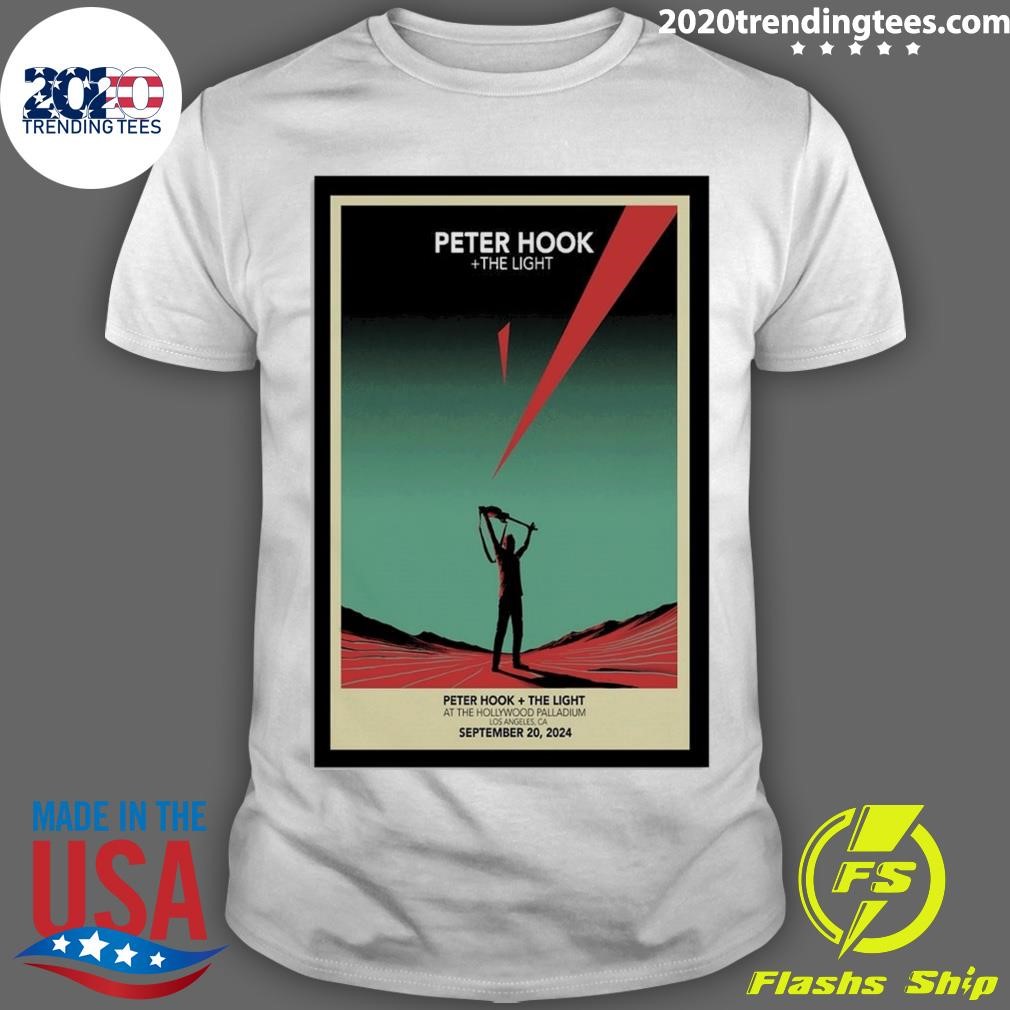 Official Peter Hook & The Light Hollywood Palladium Los Angeles, CA September 20, 2024 Tour T-shirt