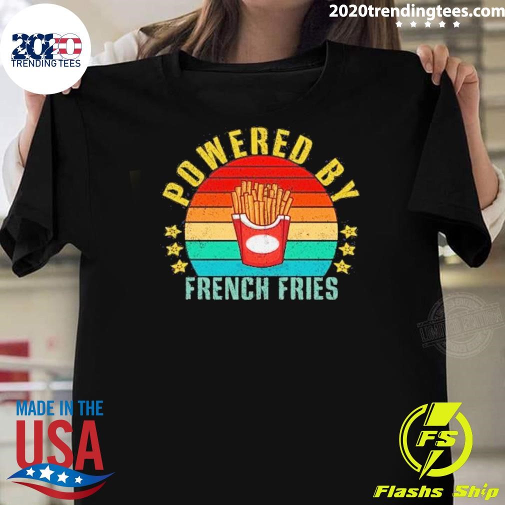 Official Powered By French Fries Vintage T-Shirt