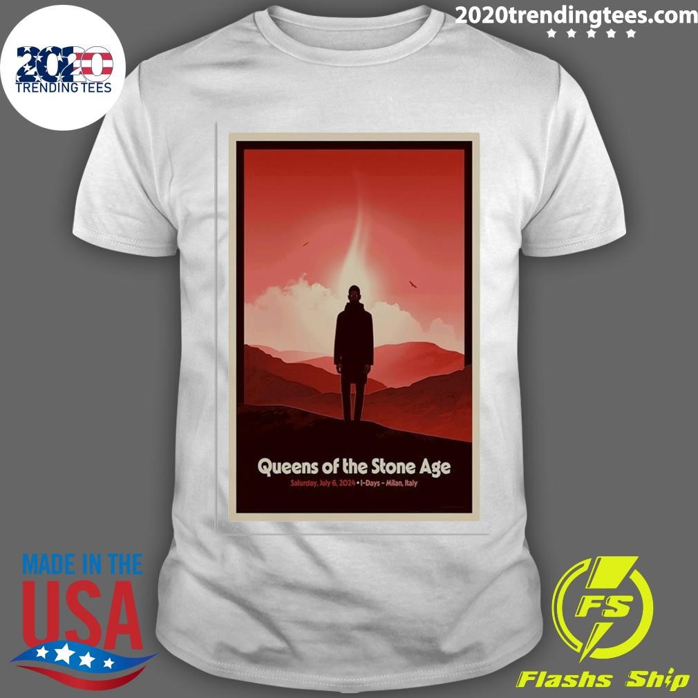 Official Queens Of The Stone Age Milan, Italy I-Days July 6, 2024 T-shirt