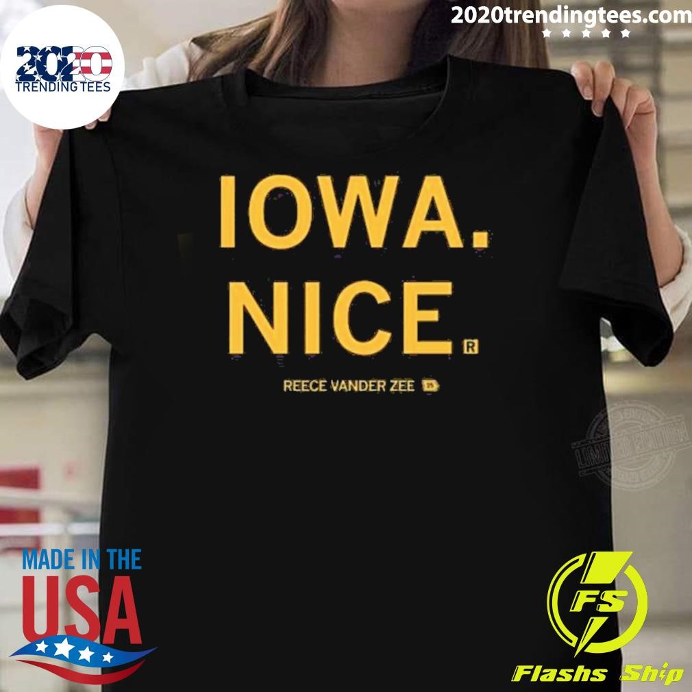 Official Rvz Iowa Nice Charcoal T-shirt