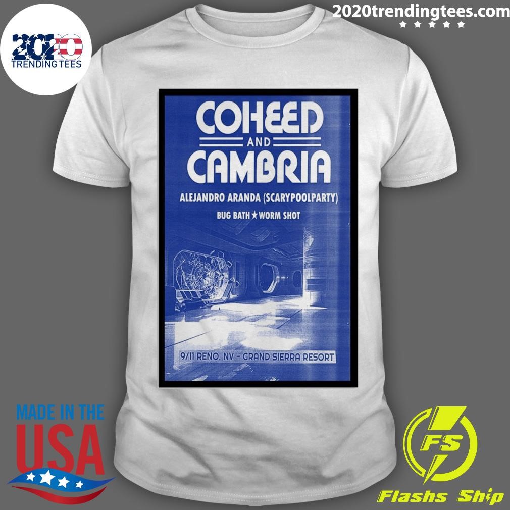 Official Sept 11 2024 Coheed And Cambria Grand Sierra Resort and Casino in Reno, NV T-shirt