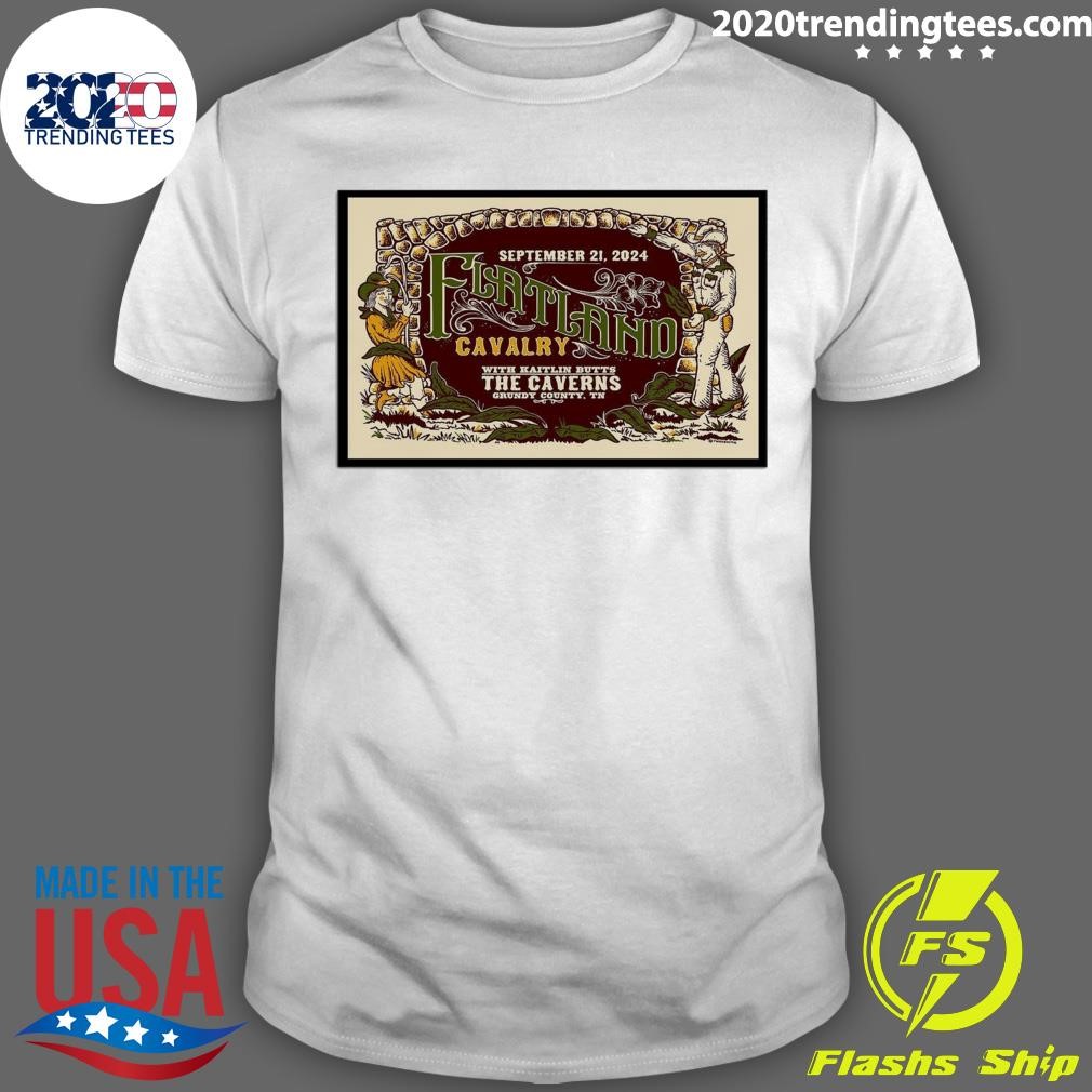 Official September 21 2024 Flatland Cavalry The Caverns Grundy County, TN Concert T-shirt