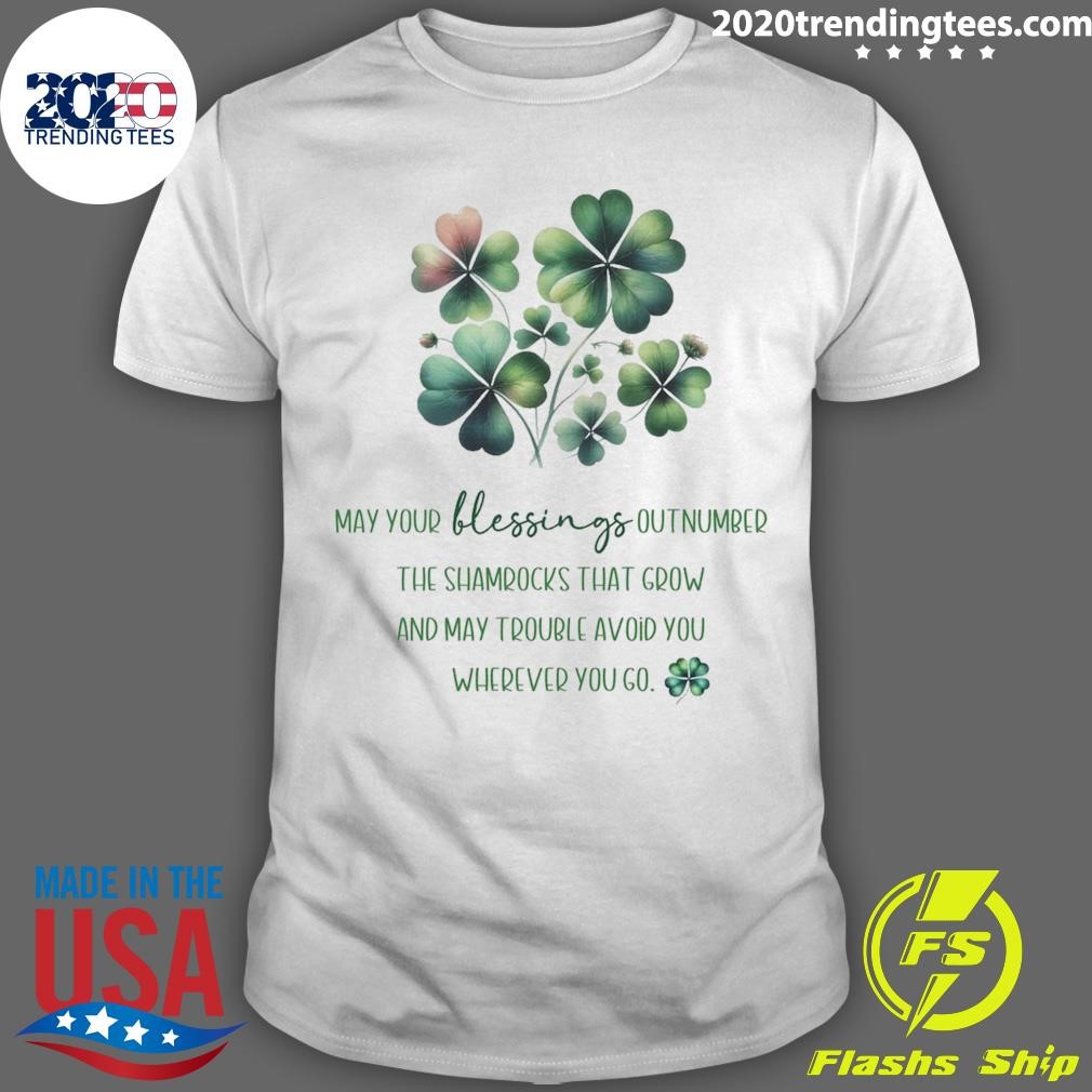 Official St Patricks Day Blessings Outnumber The Shamrocks T-shirt