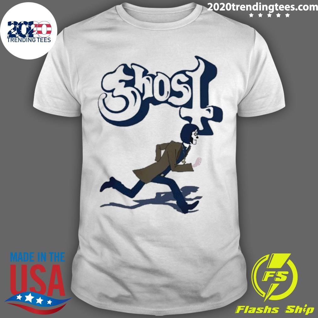 Official The Band Ghost Retro Run 2024 T-shirt