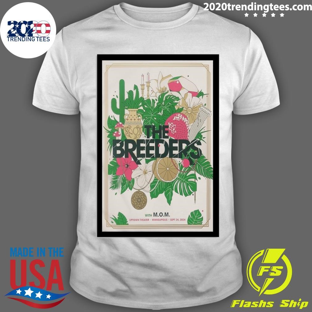 Official The Breeders At Uptown Theater On September 24, 2024 Show T-shirt