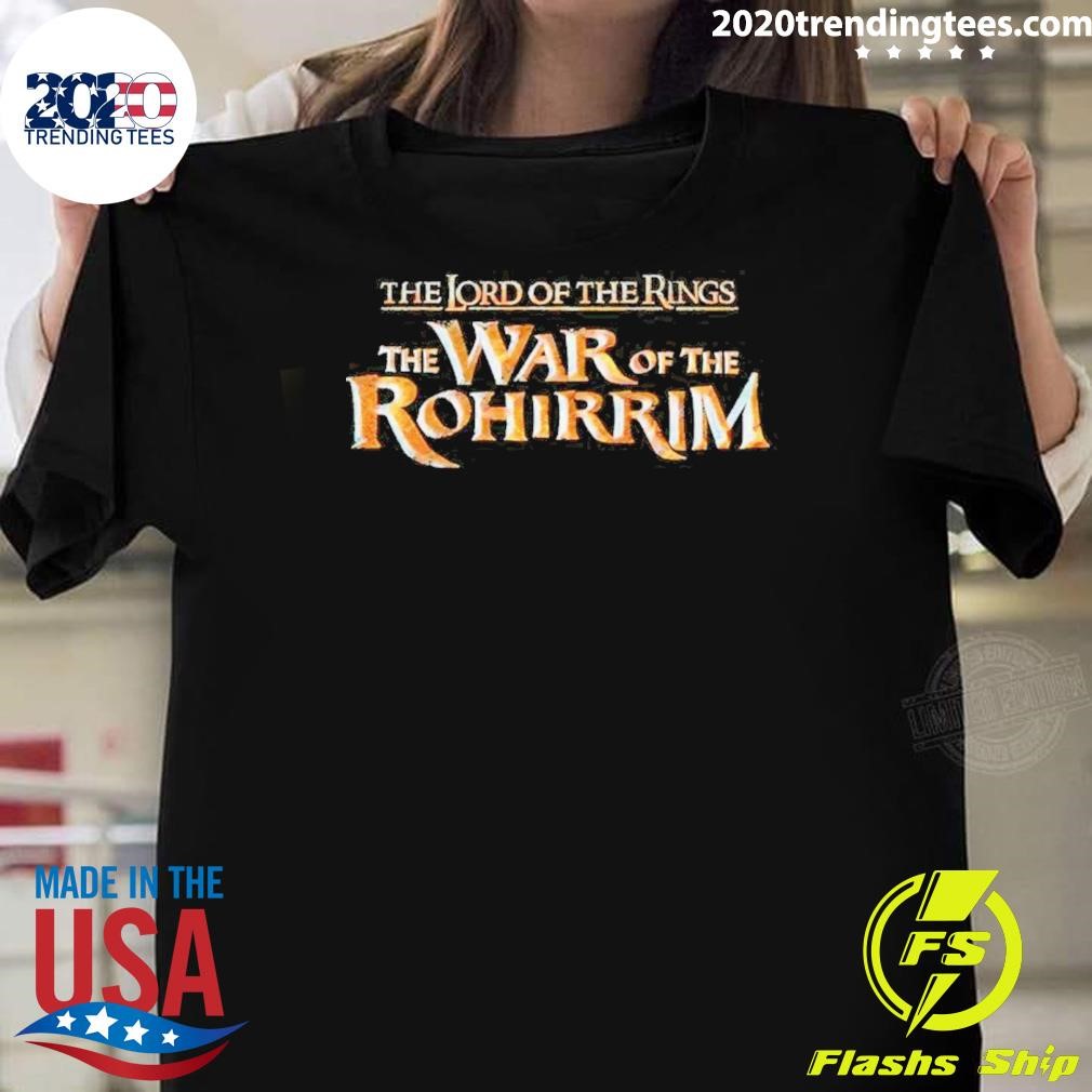 Official The Lord of the Rings The War of the Rohirrim Movie Logo 2024 T-shirt