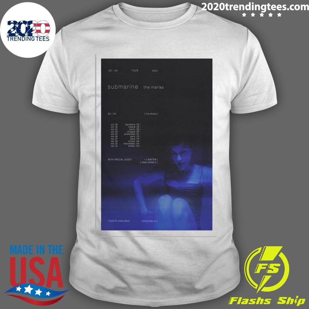 Official The Marias EU-UK Tour 2024 Poster T-shirt