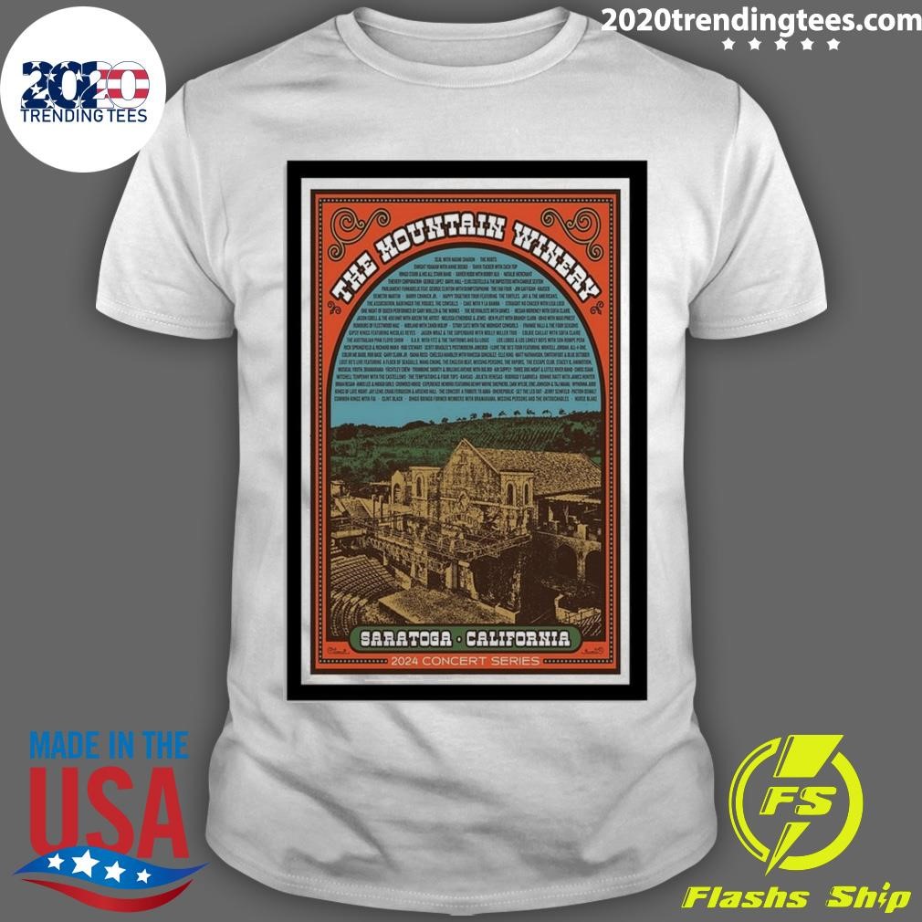 Official The Mountain Winery Saratoga, CA 2024 Concert Series T-shirt