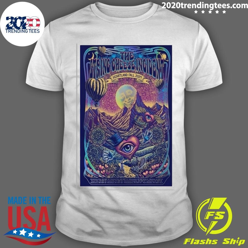 Official The String Cheese Incident Poster Tour Heartland Fall 2024 Paul Dempsey T-shirt