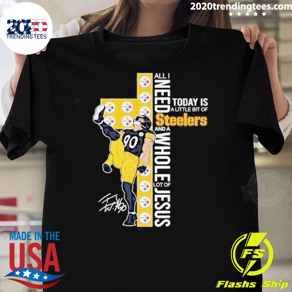 Official Today Is A Little Bit Of Pittsburgh Steelers T. J. Watt Signature T-shirt