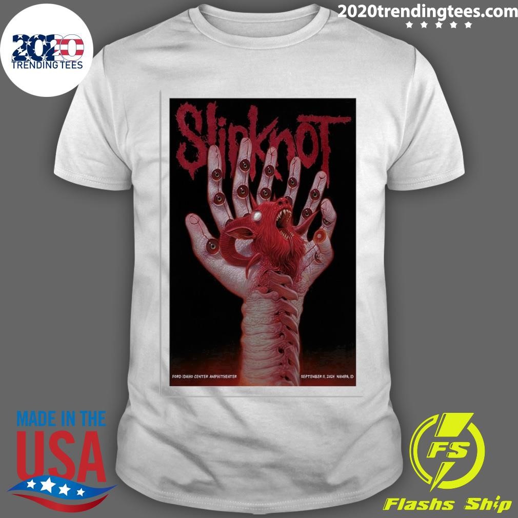 Official Tour Poster Slipknot In Nampa, ID On September 11 2024 T-Shirt