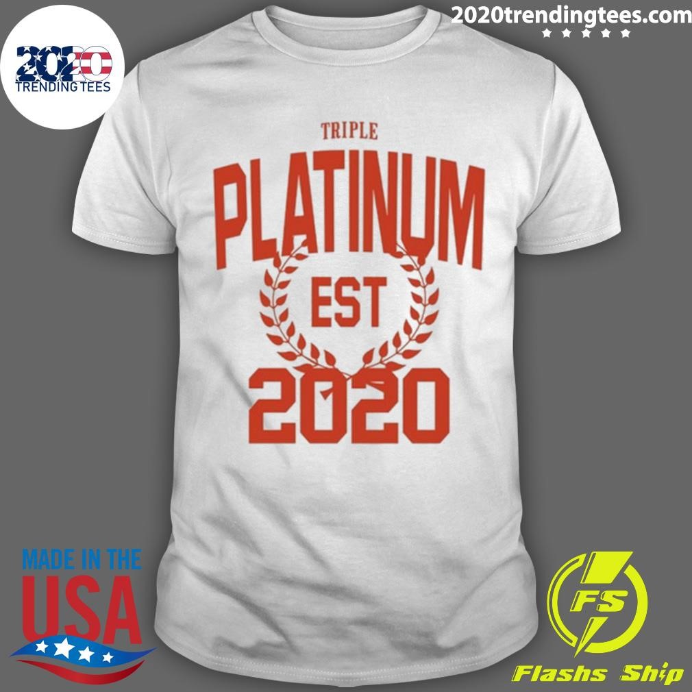 Official Triple Platinum Est 2020 T-shirt