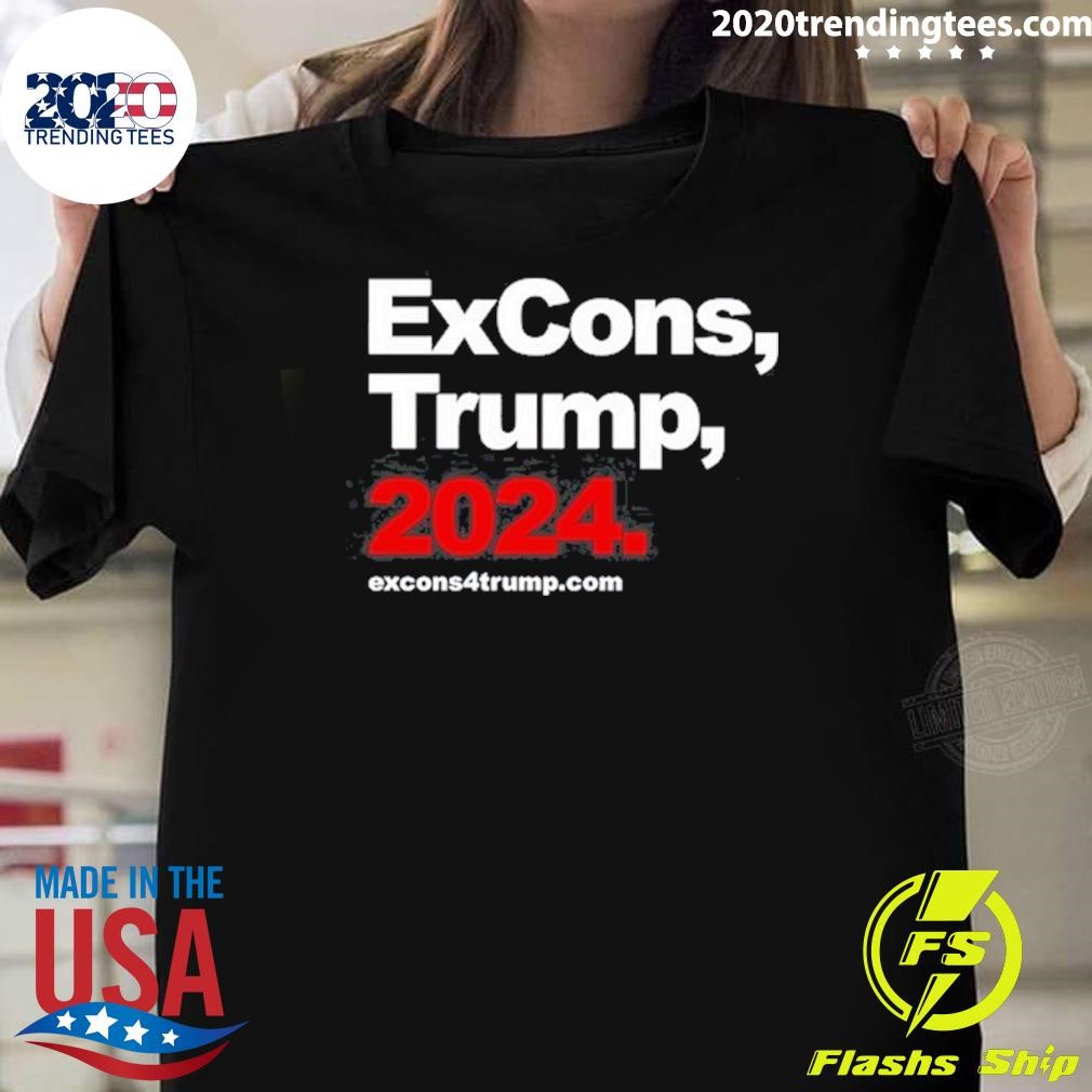 Official Tyrone Muhammad Wearing Excons Trump 2024 T-shirt