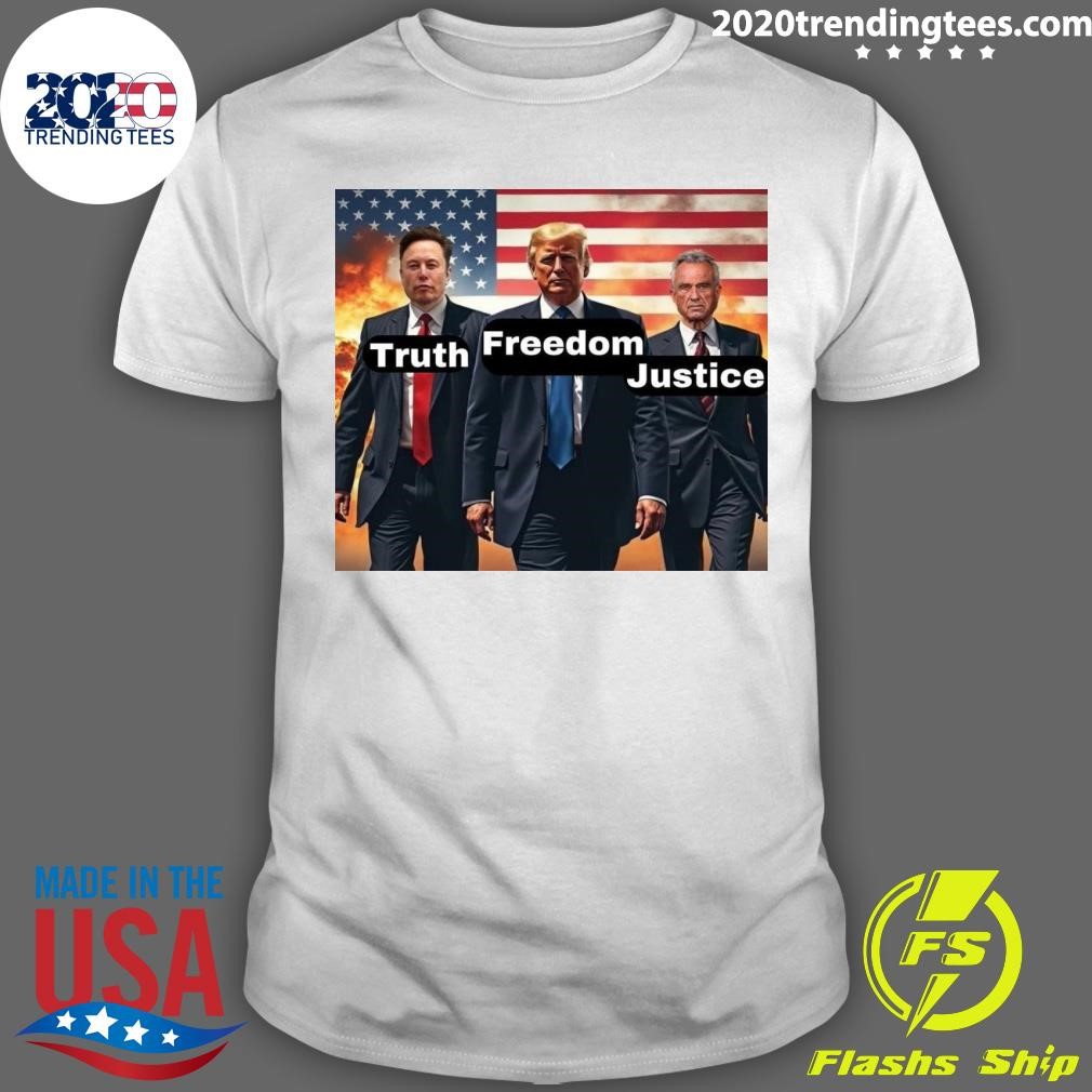 Original American Flag Truth Freedom Justice T-shirt