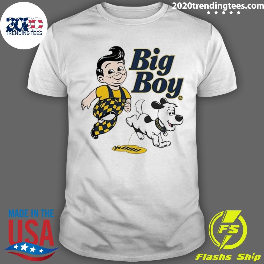 Original Big Boy And Nugget Michigan Rivalry Art Prints T-shirt