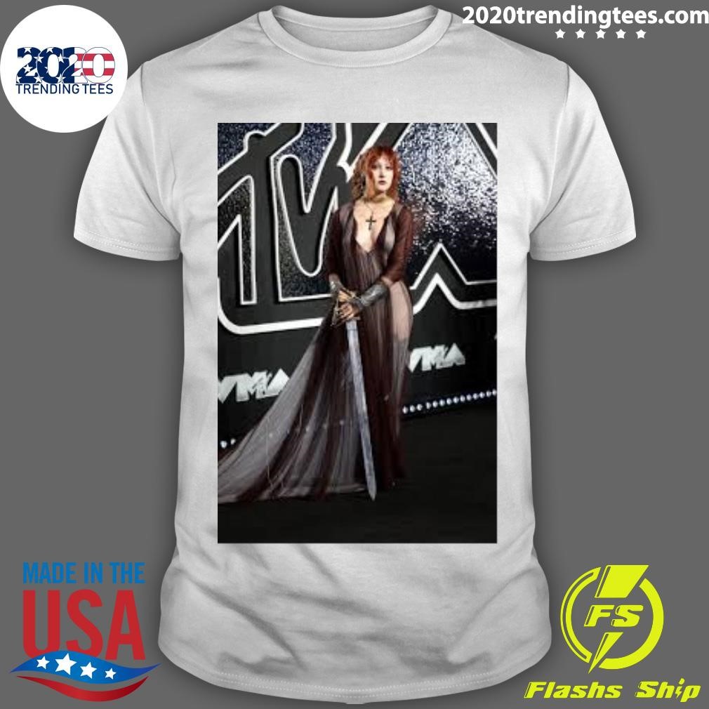 Original Chappell Roan Is Ready To Slay With Her Sheer Gown And Sword At The Mtv Vmas T-Shirt