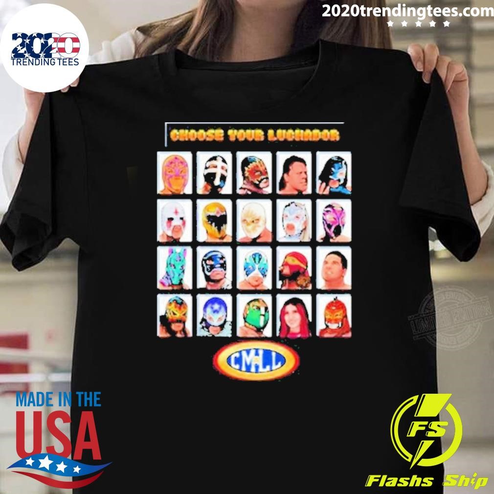 Original Cmll Choose Your Luchador 2024 T-shirt