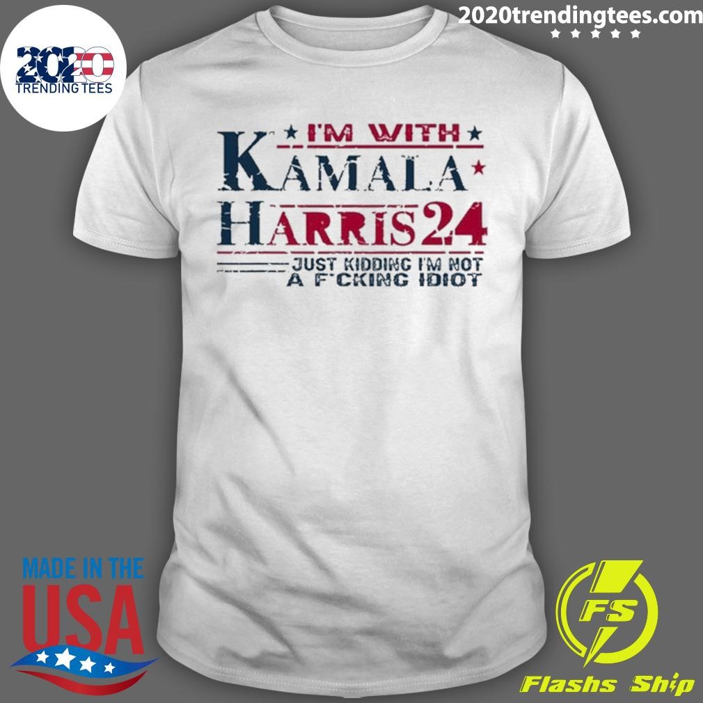 Original I'm Not A Idiot I'm With Kamala Harris Jk 2024 T-shirt