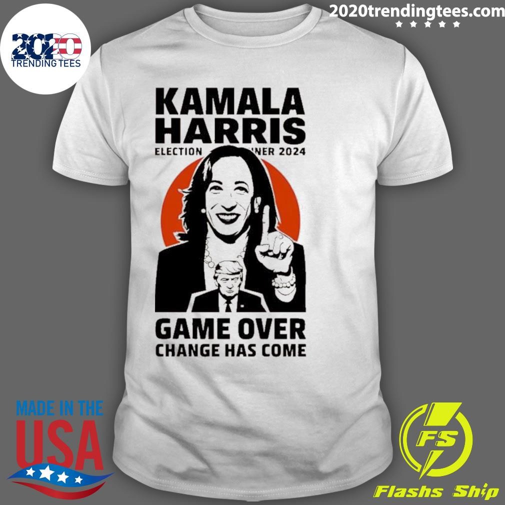 Original Kamala Harris Change Has Come Game Over T-shirt