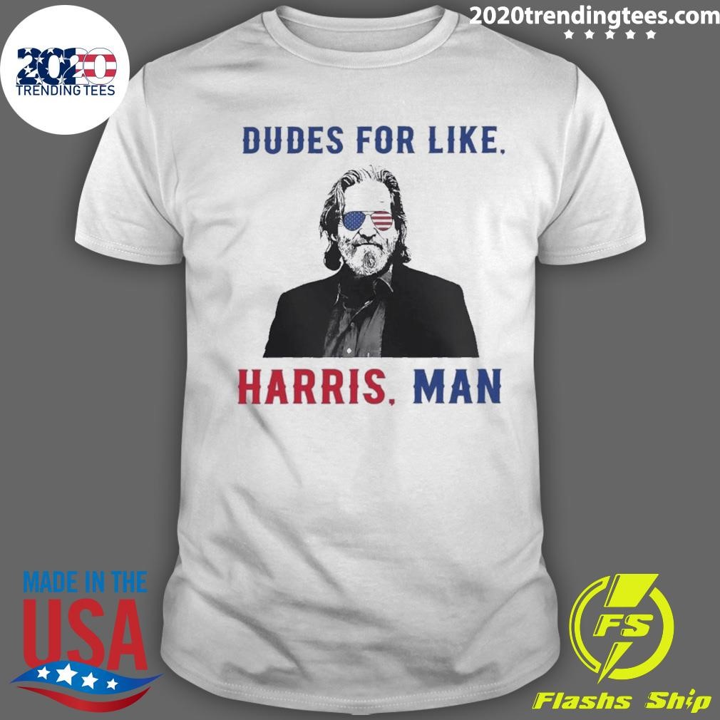 Original Kamala Harris Dudes For Like Harris Man White Dude For 2024 T-shirt