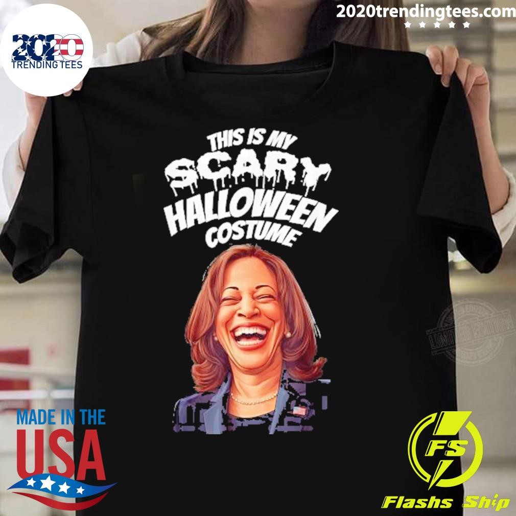 Original Kamala Harris Scary Halloween Gag President Costume 2024 T-shirt