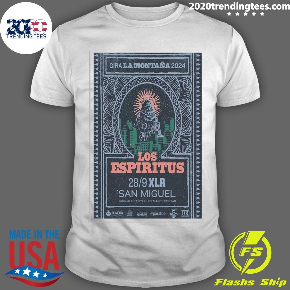 Original Los Espiritus September 28 2024 XLR Club in San Miguel Argentina Tour T-shirt