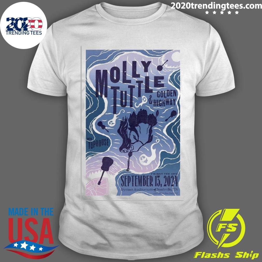 Original Molly Tuttle September 13, 2024 Ryman Auditorium, Nashville, TN T-Shirt