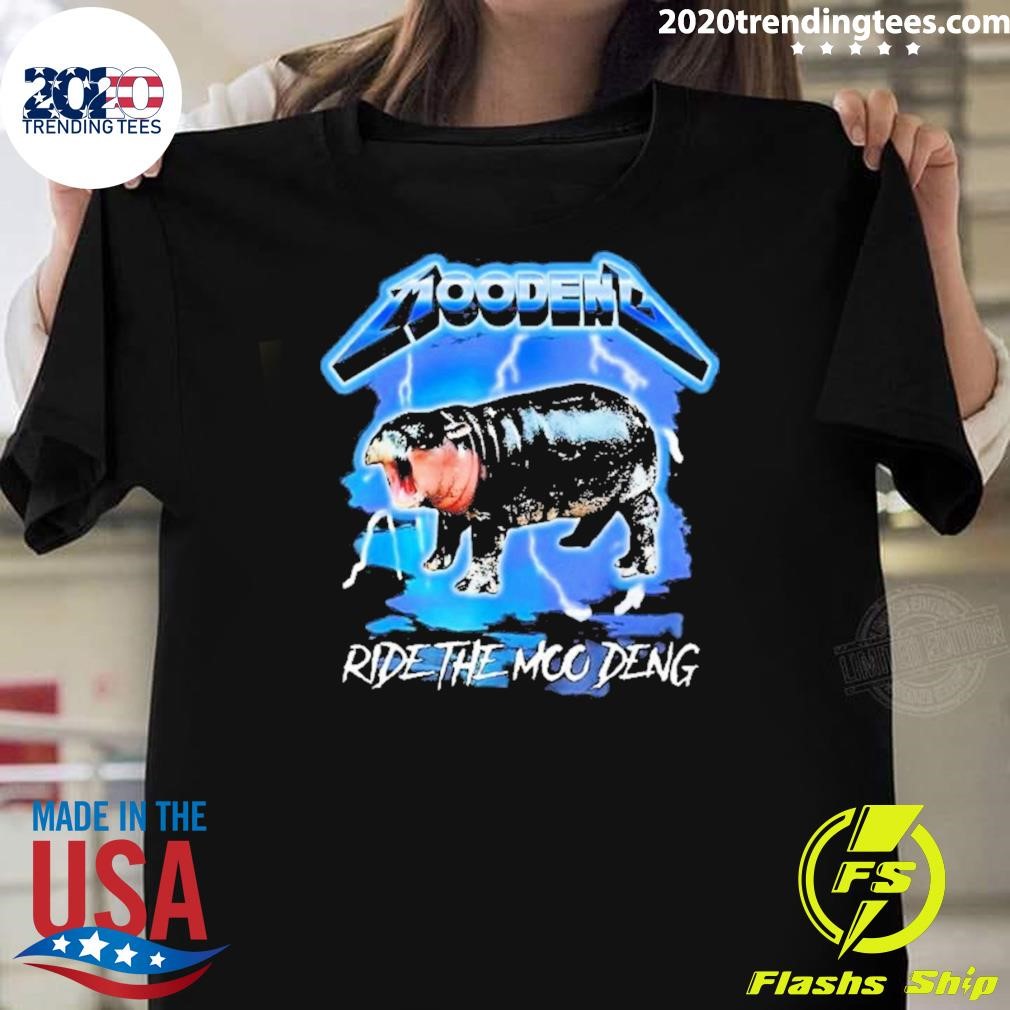 Original Moo Deng Hippo Ride The Moo Deng 2024 shirt