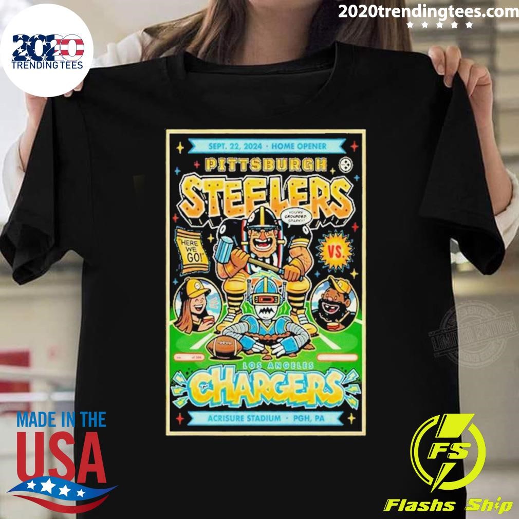 Original Pittsburgh Steelers Vs Los Angeles Chargers Acrisure Stadium In Pittsburgh Pa Sept 22 2024 Poster T-shirt