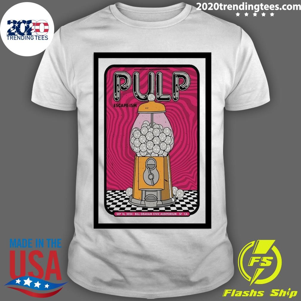 Original Pulp San Francisco, CA September 16 2024 Bill Graham Civic Auditorium Concert T-shirt