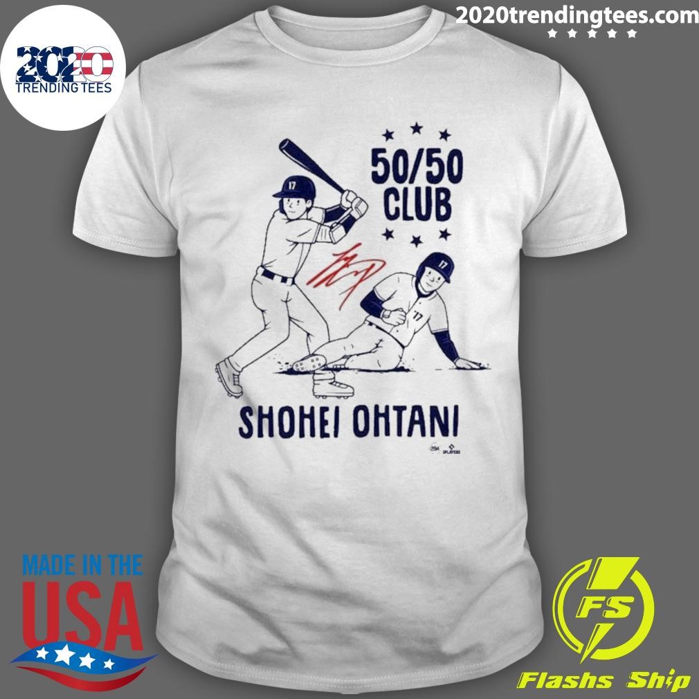 Original Shohei Ohtani 50 50 Club Signature T-Shirt