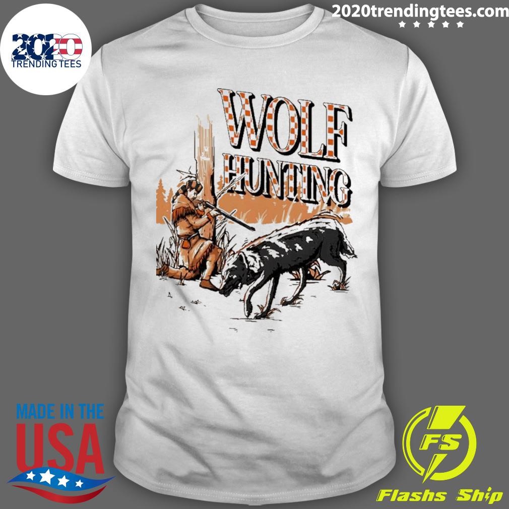 Original Tennessee Volunteers Vs Nc State Wolfpack Wolf Hunting Mascot T-shirt