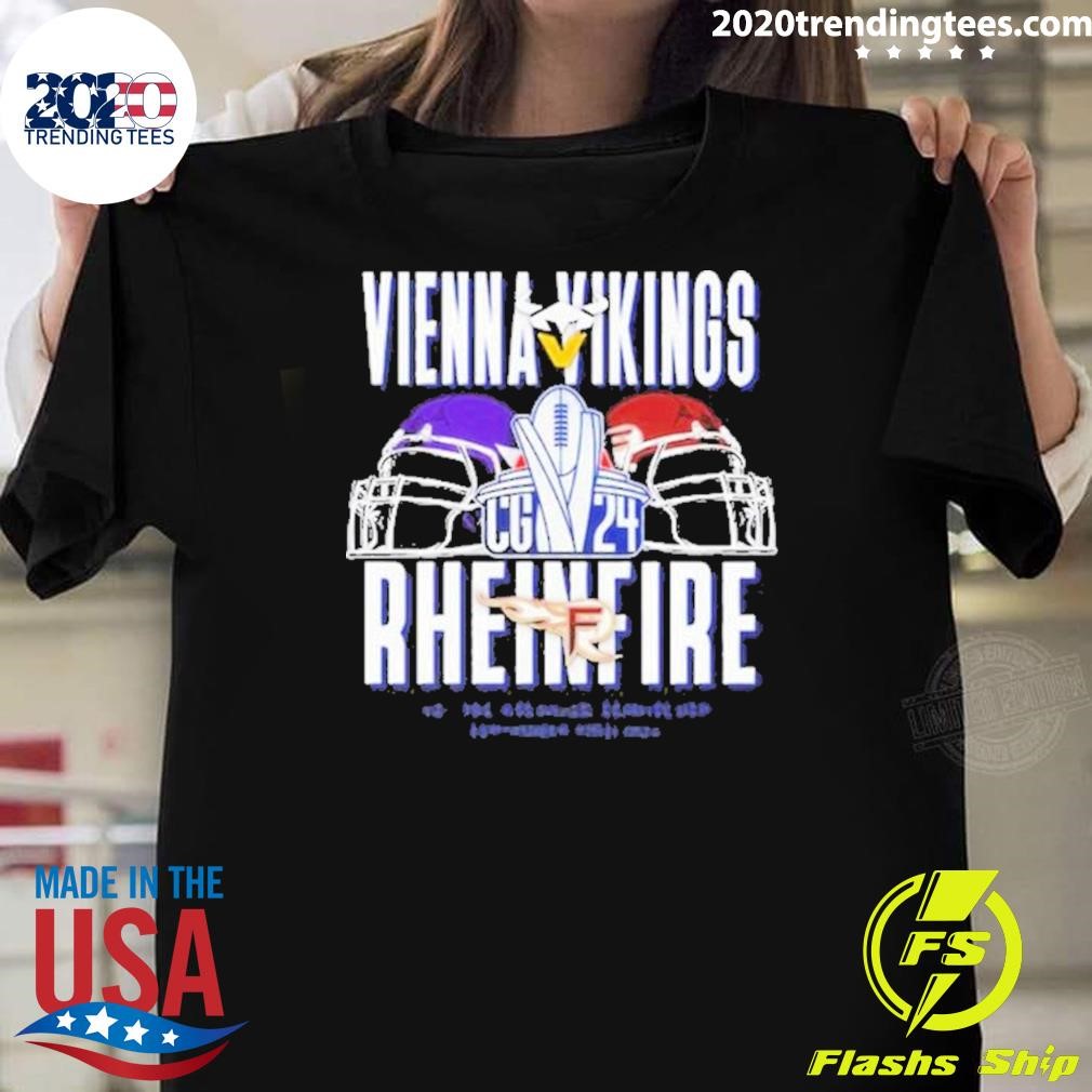 Original Vienna Vikings Vs Rhein Fire Game September 22 2024 T-shirt