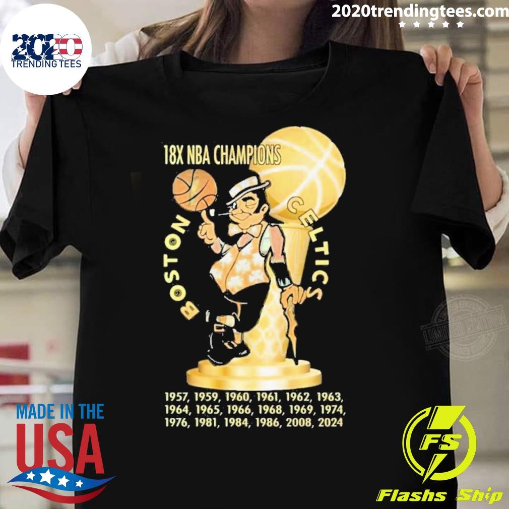 Premium 18x Nba Champions Boston Celtics 2024 T-shirt