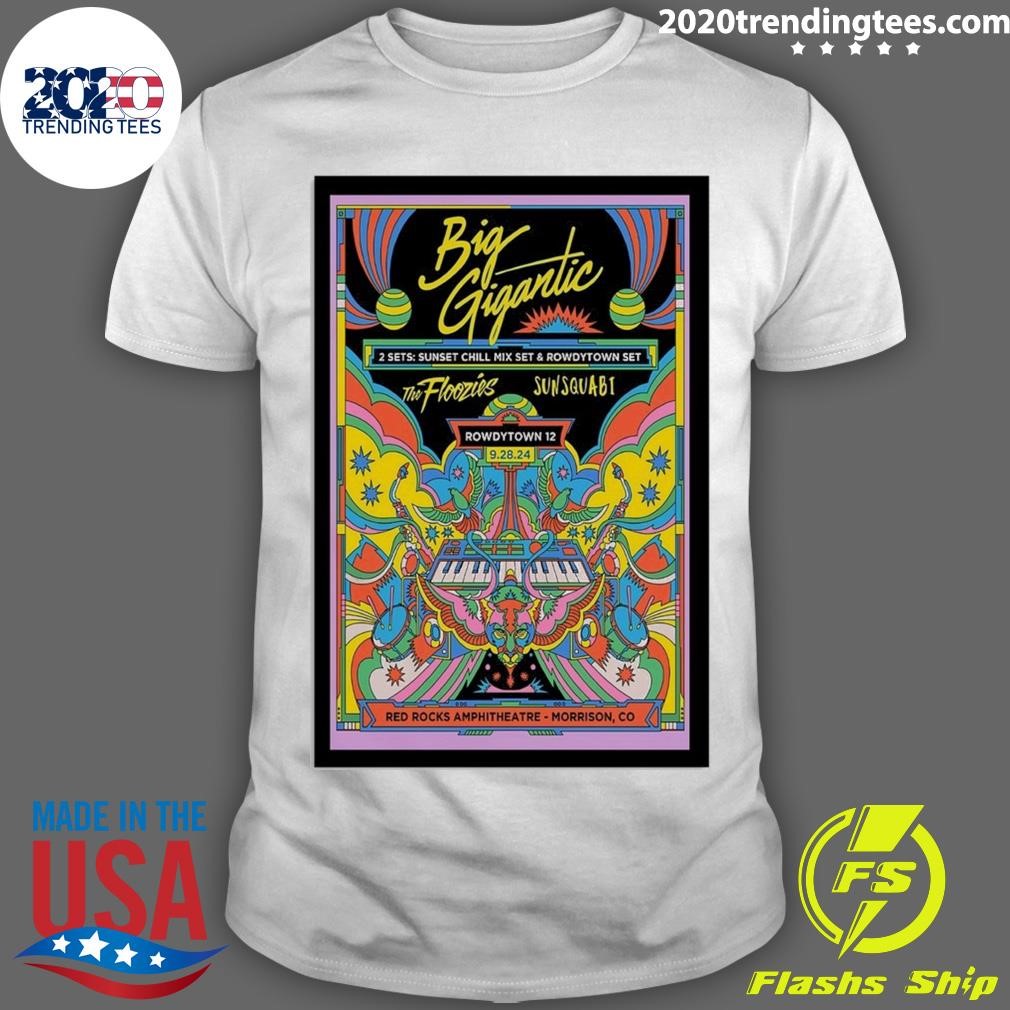 Premium Big Gigantic Morrison, CO Red Rocks Amphitheatre September 28 2024 Concert T-shirt