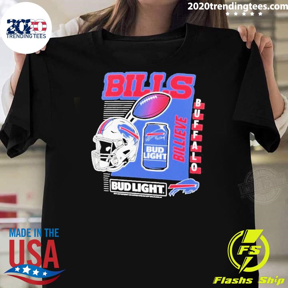 Premium Buffalo Bills Black Bud Light T-shirt