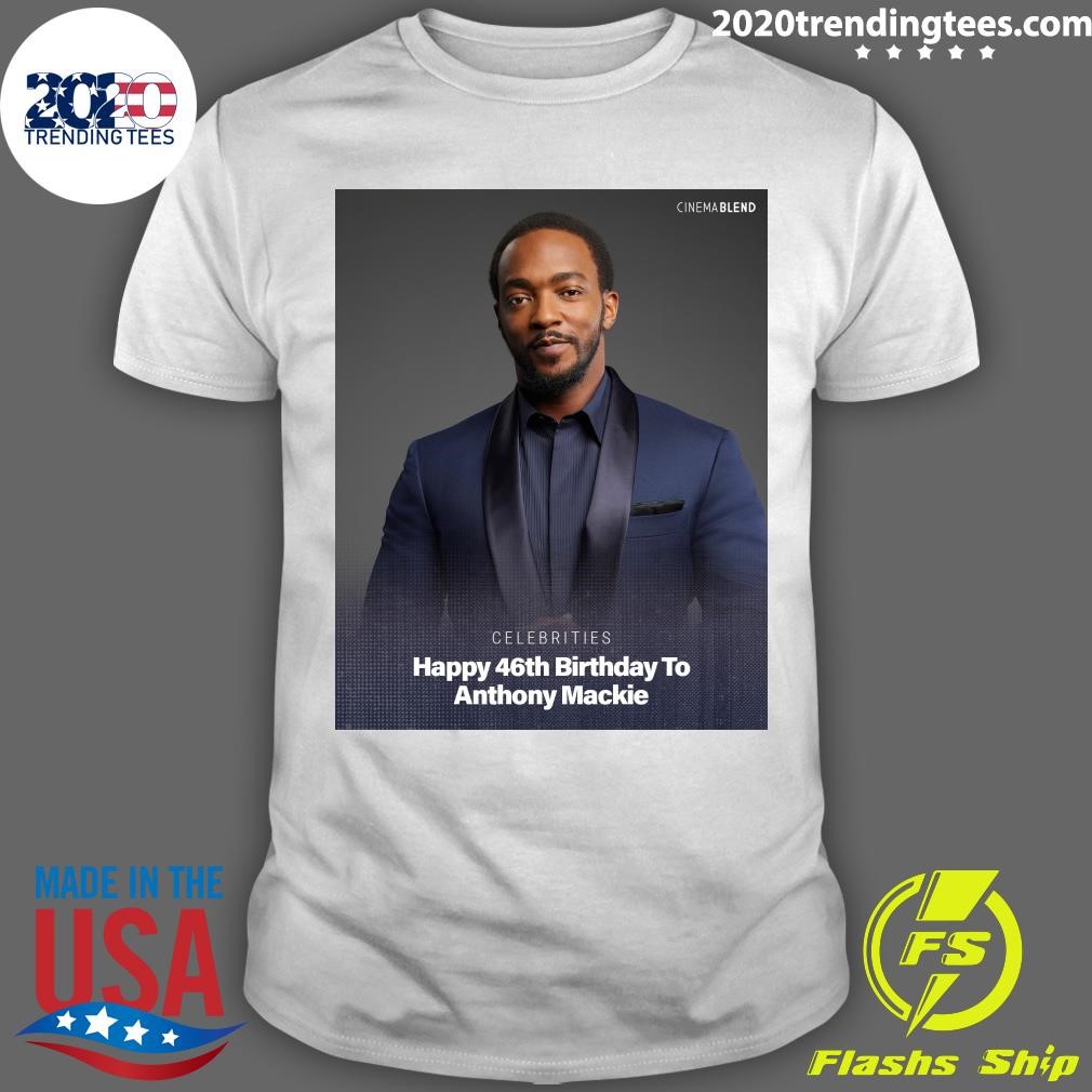 Premium Celebrities Happy 46th Birthday To Anthony Mackie T-shirt