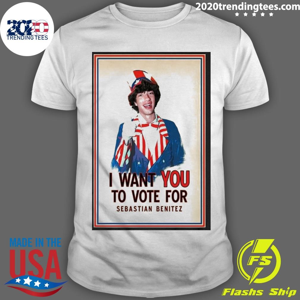 Premium I Want You To Vote For Sebastian Benitez Poster T-Shirt