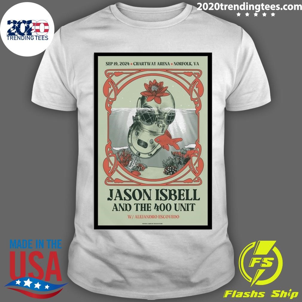 Premium Jason Isbell Poster Show Chartway Arena In Norfolk, VA September 19 2024 Tour T-shirt