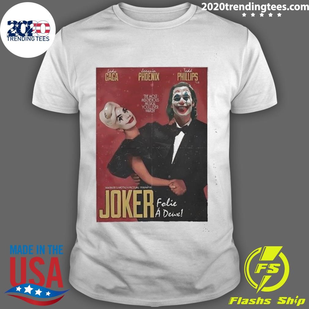 Premium Joker Folie À Deux Halloween Film T-shirt