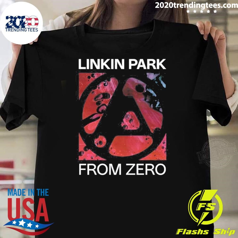 Premium Linkin Park From Zero Texture Black Concert T-shirt