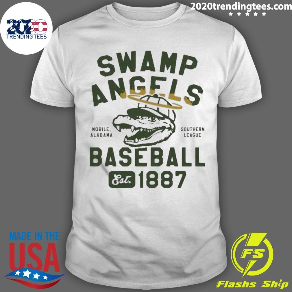 Premium Mobile Swamp Angels Alabama Vintage Defunct Baseball Teams T-Shirt